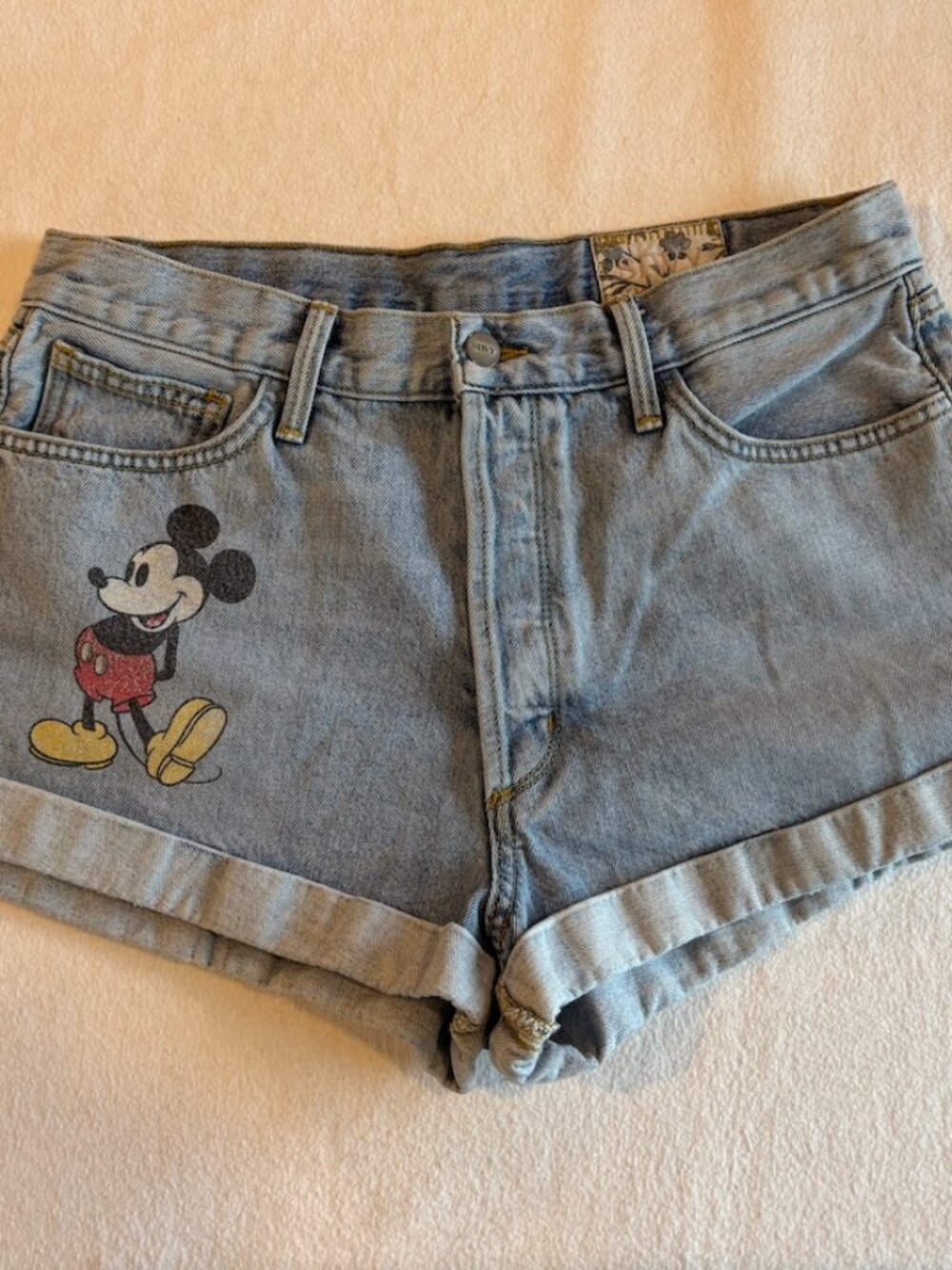 SIWY x Disney Collab Shorts World of Wonder Mickey Mouse USA Made Cotton SZ 31